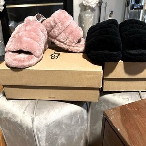 2 pairs of UGG slippers for the price of 1! Women’s size 8. Pre-owned